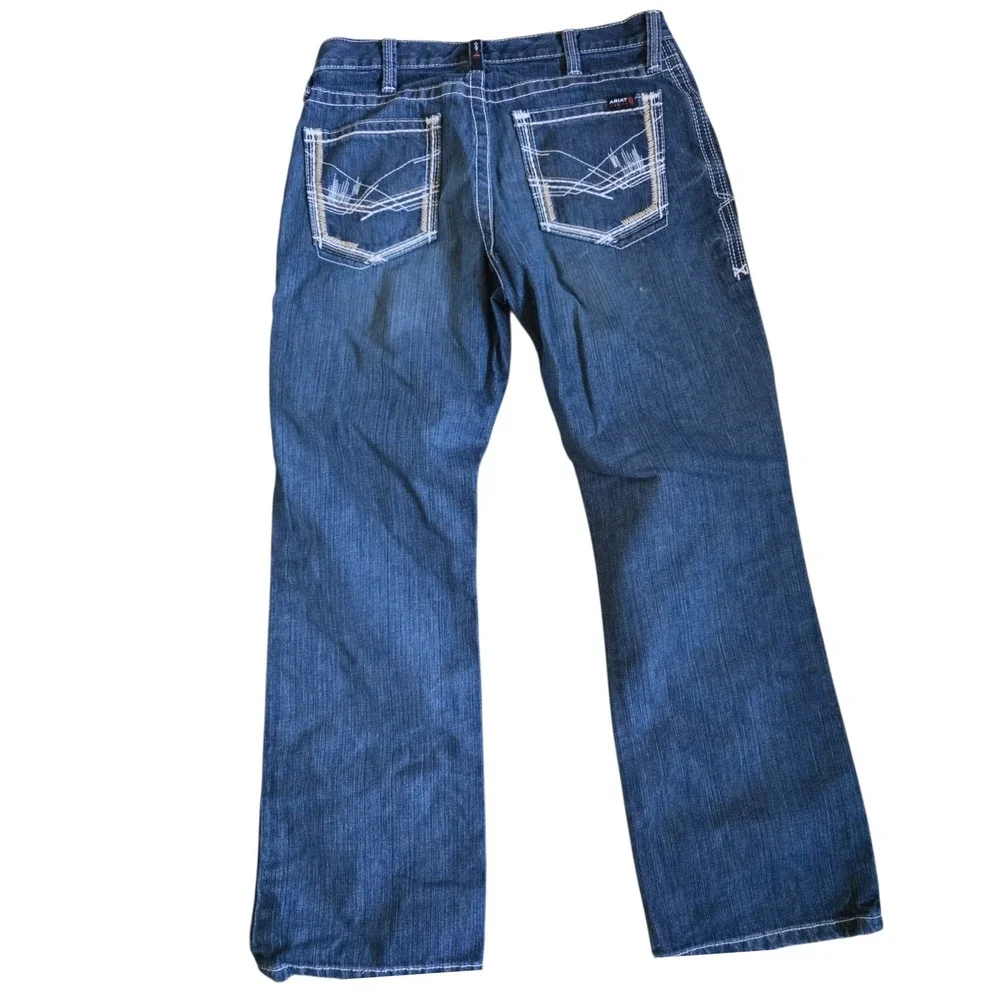 Ariat M4 Relaxed Boot Cut FR Jeans Mens 31x30 Blue Flame Resistant CAT 2 Denim